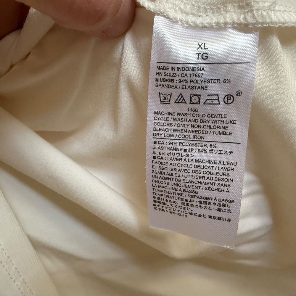 Banana Republic Cream Draped Blouse - Picture 3 of 4